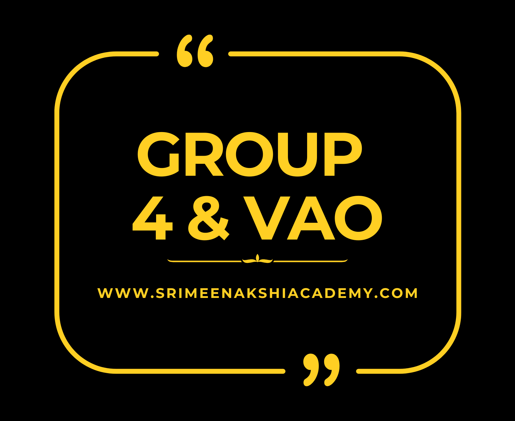 TNPSC Group IV & VAO Coaching